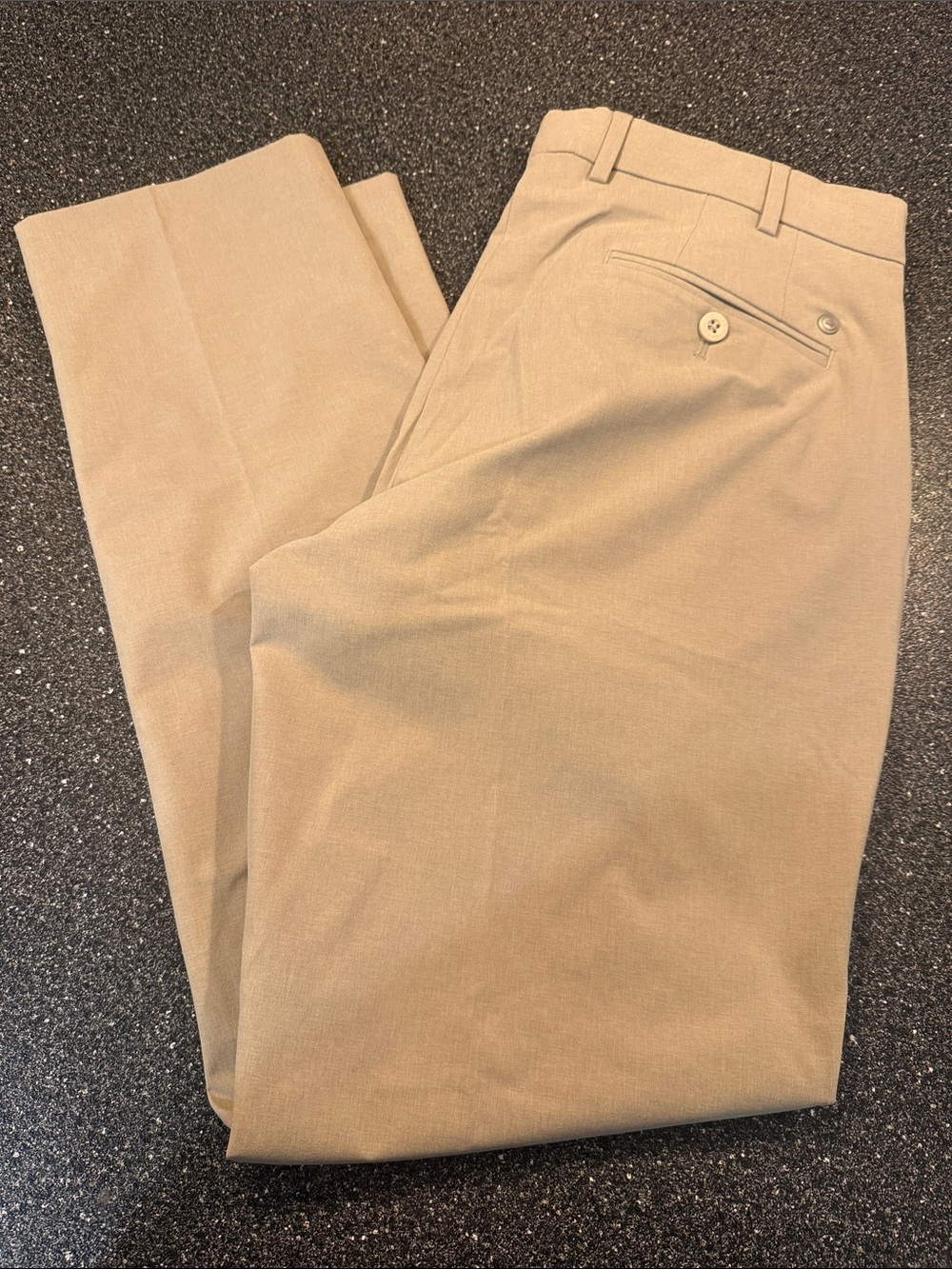 NWT Peter Millar Crown Crafted Tan Flat-Front Chino Pants - size 34 - Picture 8 of 8